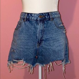 Distressed Jean Shorts